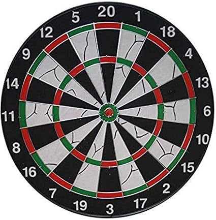 Professional Double-Sided Dart Board - 6 Steel Tip Darts