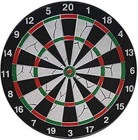 Professional Double-Sided Dart Board - 6 Steel Tip Darts