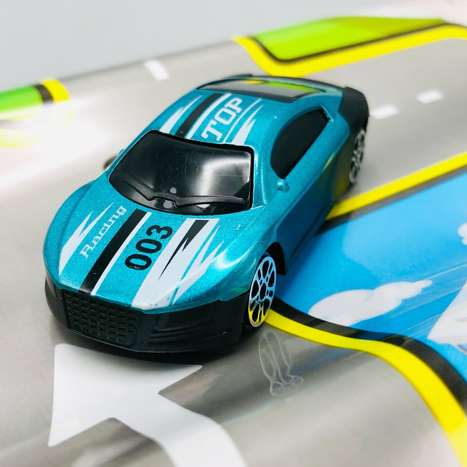 5Pcs Mini Alloy Cars With Road Map & Launcher