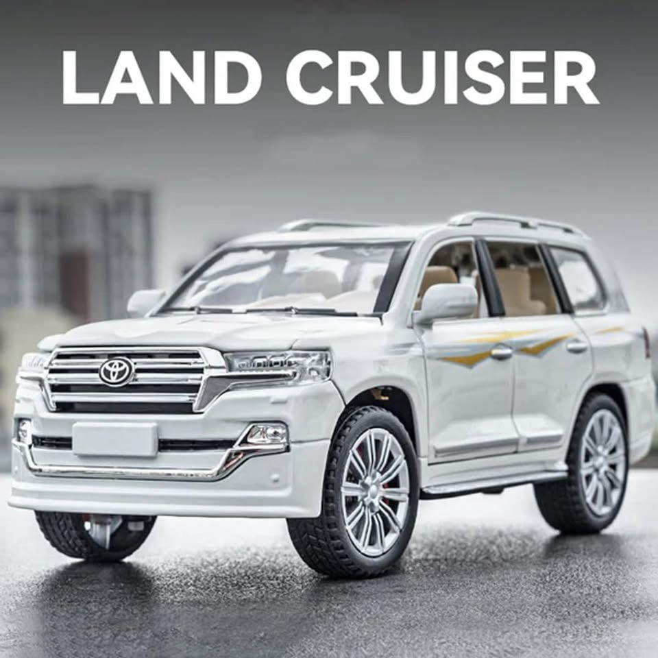 1:24 Diecast Land Cruiser LC200 Model Car
