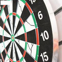 Professional Double-Sided Dart Board - 6 Steel Tip Darts