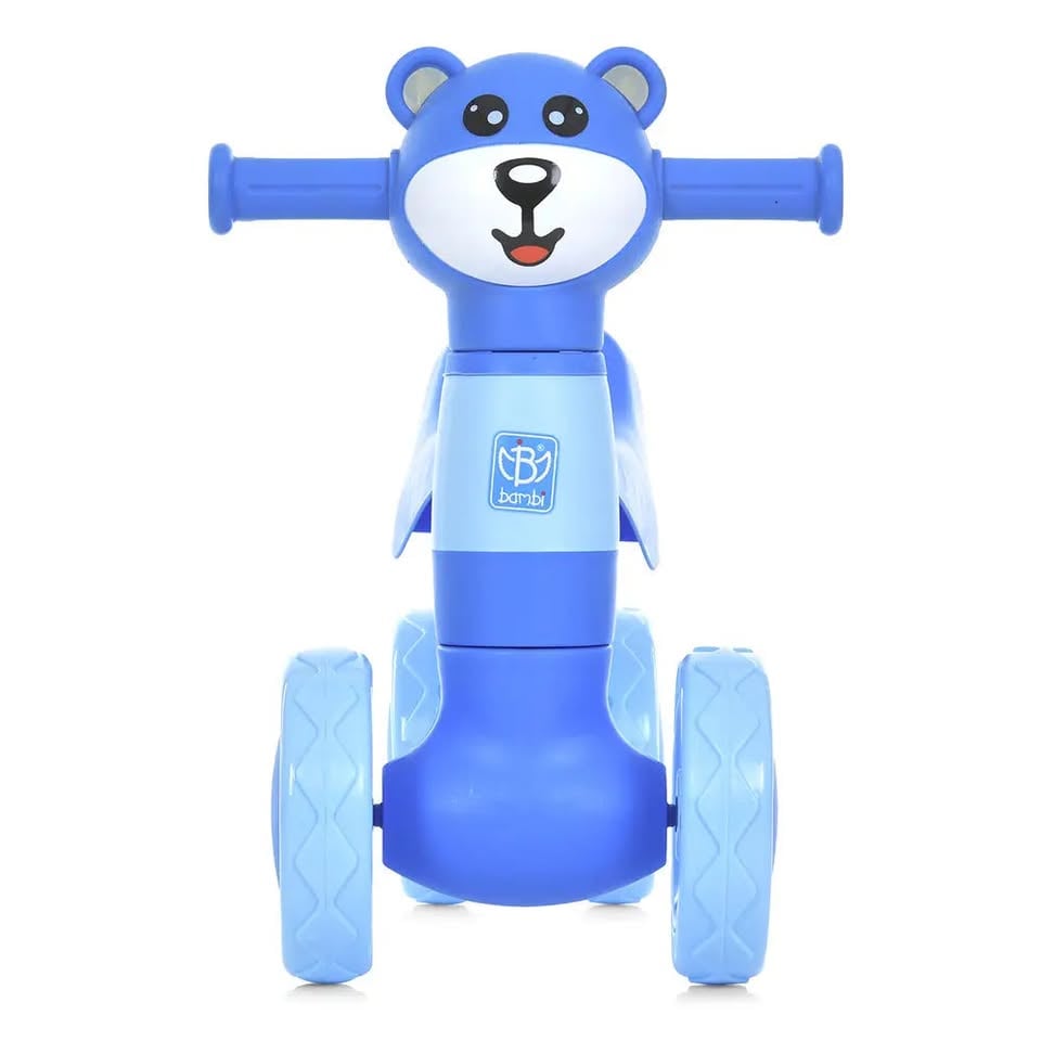 Bear Ride-on Baby Foot To Floor Balance Bike - Blue