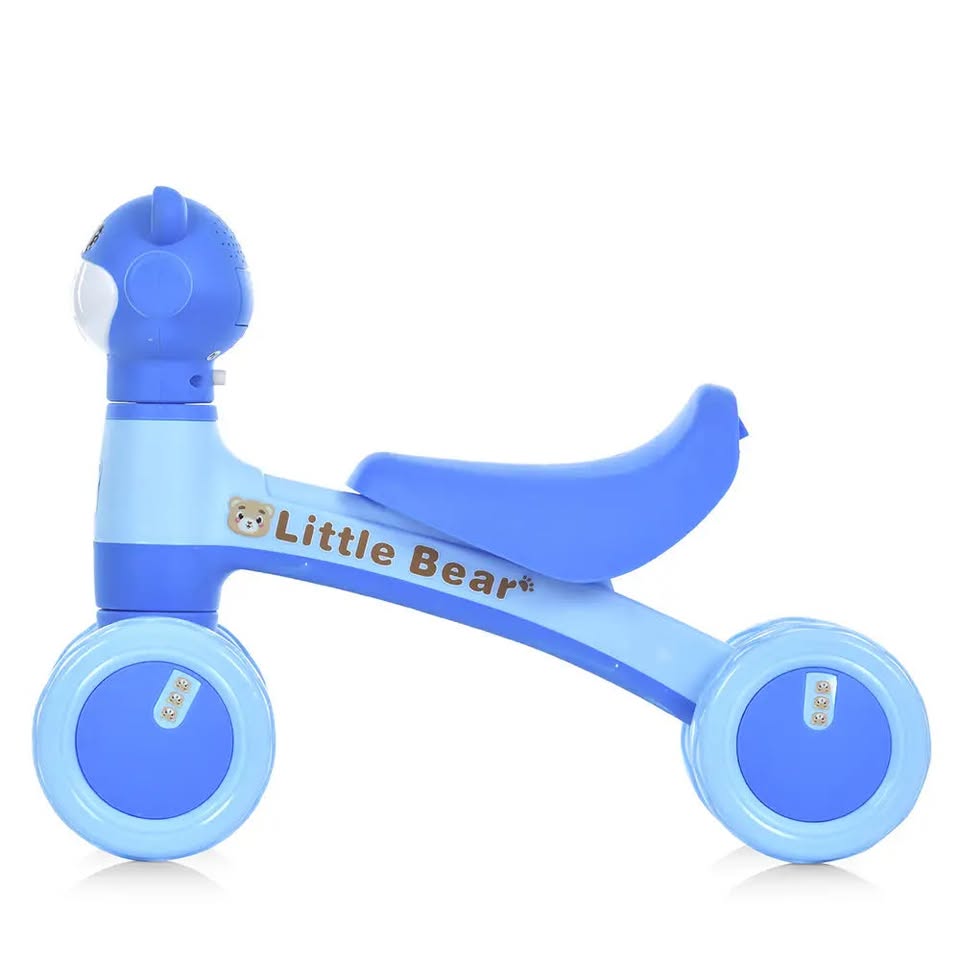 Bear Ride-on Baby Foot To Floor Balance Bike - Blue