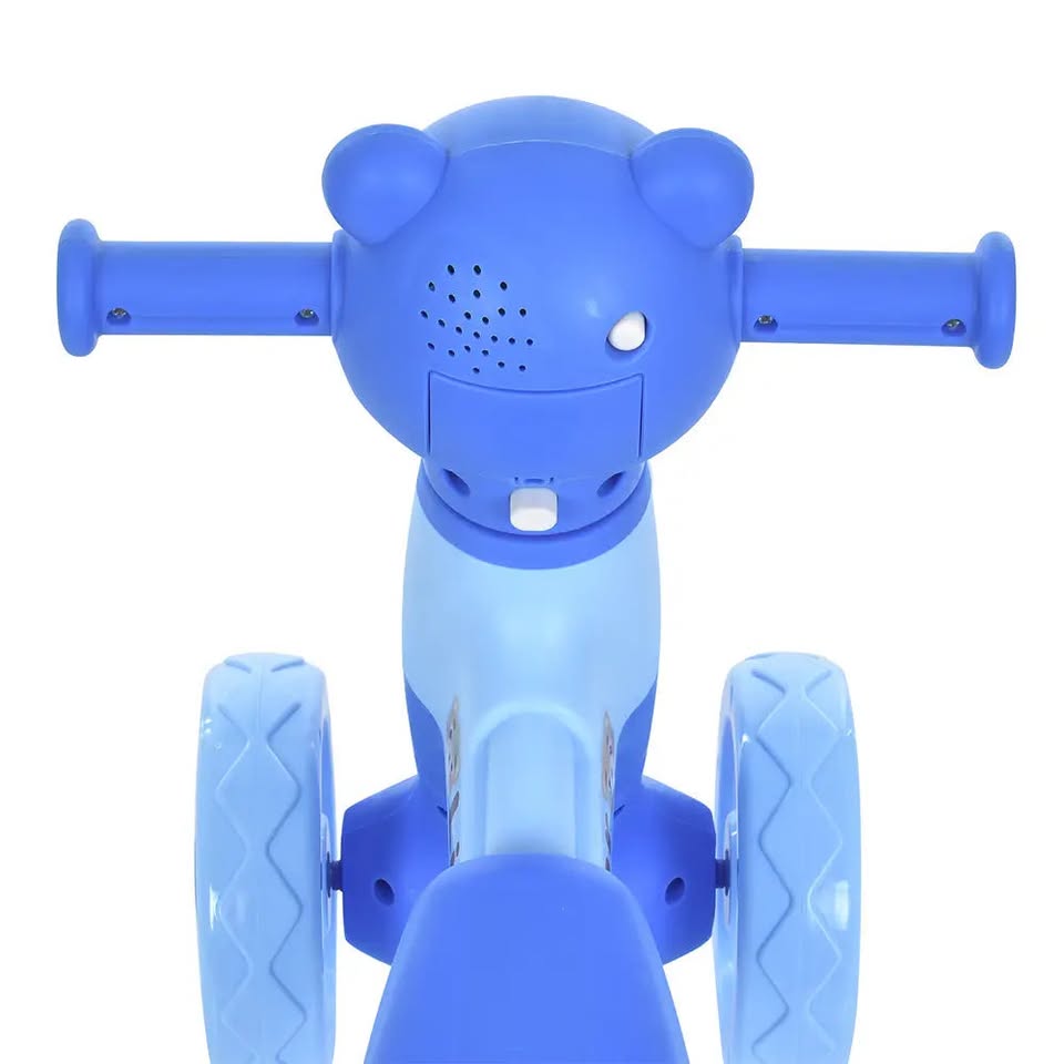 Bear Ride-on Baby Foot To Floor Balance Bike - Blue