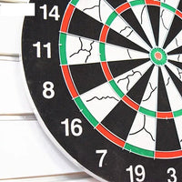 Professional Double-Sided Dart Board - 6 Steel Tip Darts