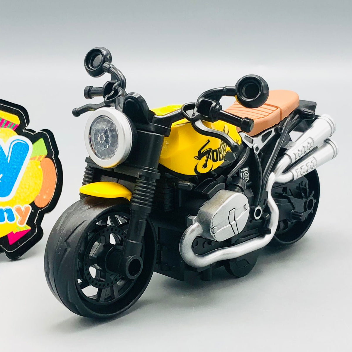 Mini ABS Inertial Retro Motorcycle Model - 1Pc