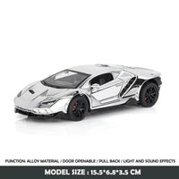 1:32 Diecast Lamborghini Centenario With Acrylic Display Box - Silver