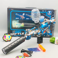 Electric M416 Gel Blaster Gun With Colorful Light Silencer