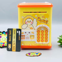 Duck Fingerprint & Swipe Card Unlock Piggy Bank