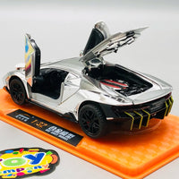 1:32 Diecast Lamborghini Centenario With Acrylic Display Box - Silver