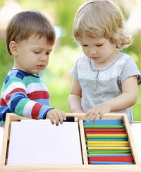 Wooden Montessori Counting Board With Colroful Sticks