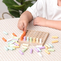Wooden Montessori Counting Sticks Board