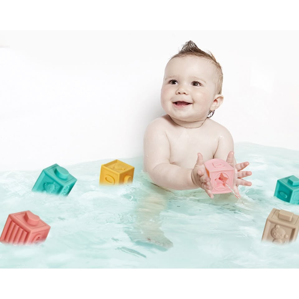 12Pcs Soft Baby Building Blocks