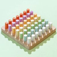 Wooden Montessori Counting Sticks Board