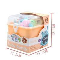 5Pcs Premium Baby Animal Rattles & Teether Set - Assortment