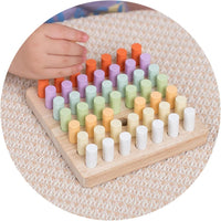 Wooden Montessori Counting Sticks Board