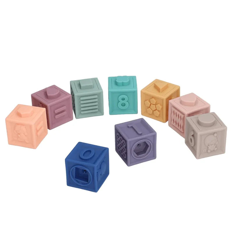 12Pcs Soft Baby Building Blocks