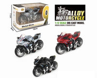 1:12 Diecast Kawasaki Ninja H2R Bike Model