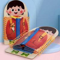 Multi-functional Wooden Montessori Busy Board