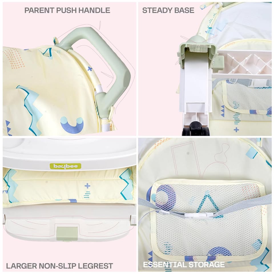 5in1 Baby Dinning Chair With Light & Music - Green