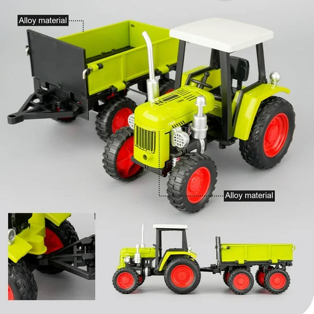 Diecast Vintage Tractor Model With Light & Sound