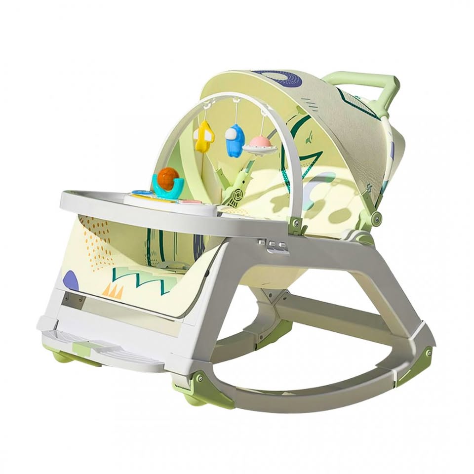 5in1 Baby Dinning Chair With Light & Music - Green
