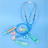 12Pcs Wooden Kids Doctor Set - Blue