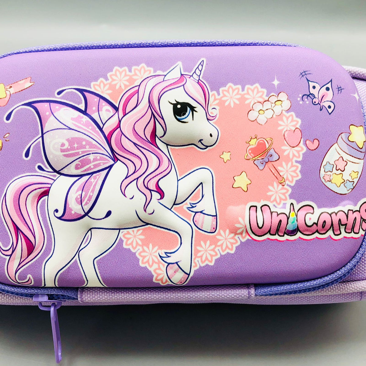 3D Unicorn Themed Kids Pencil Pouch
