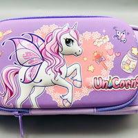 3D Unicorn Themed Kids Pencil Pouch