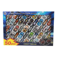 50Pcs Mini Metal Inertial Racing Cars Set