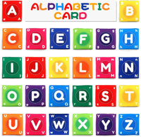 26Pcs Toddlers Soft Alphabet Cards With Storage Bag