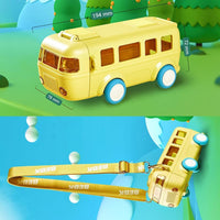 500ml Premium Cute Bus Design Kids Water Bottle - Yellow