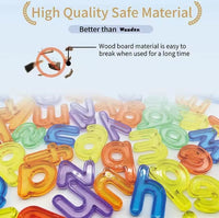 66Pcs Transparent Number & Letters Set With Storage Box