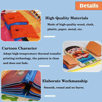 Multi-functional Wooden Montessori Busy Board