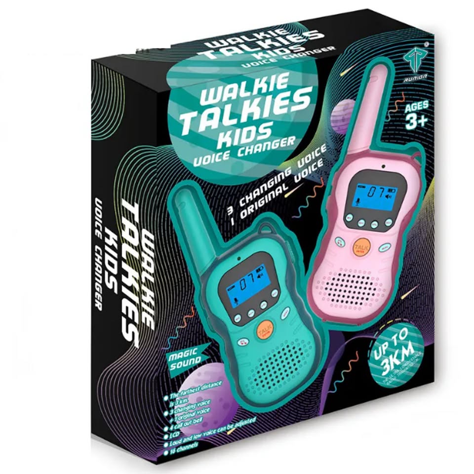 2Pcs Kids Voice Changer Walkie Talkie