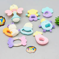 8Pcs Premium Baby Rattle & Teether Set