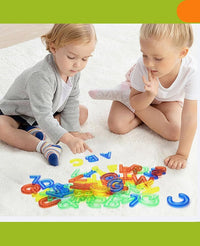 66Pcs Transparent Number & Letters Set With Storage Box