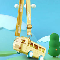 500ml Premium Cute Bus Design Kids Water Bottle - Yellow
