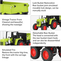 Diecast Vintage Tractor Model With Light & Sound