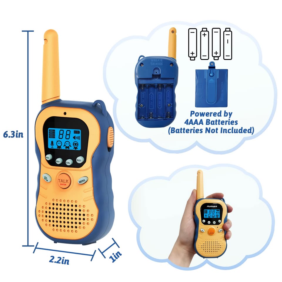 2Pcs Kids Voice Changer Walkie Talkie