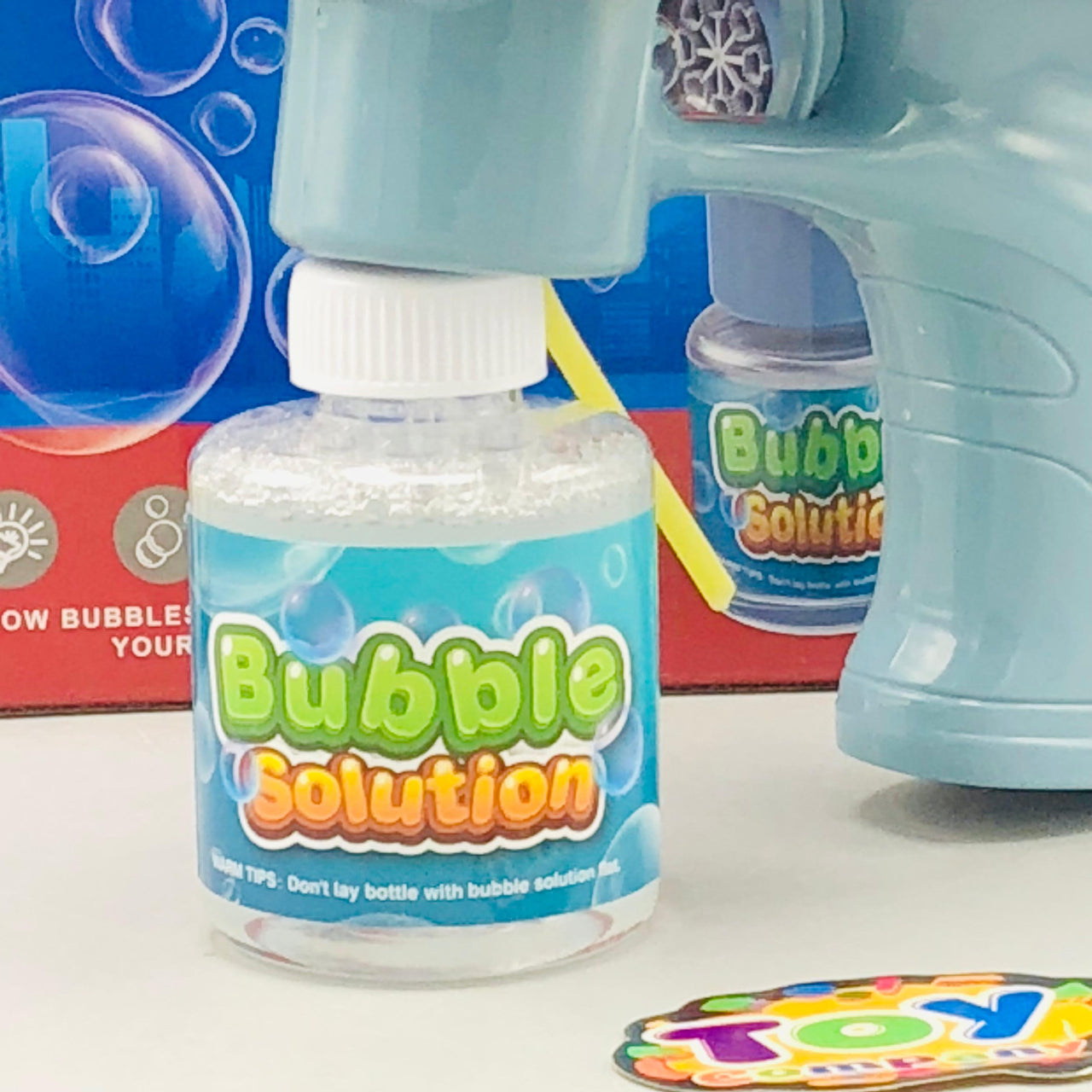 8 Holes Car Themed Colorful Bubble Gun