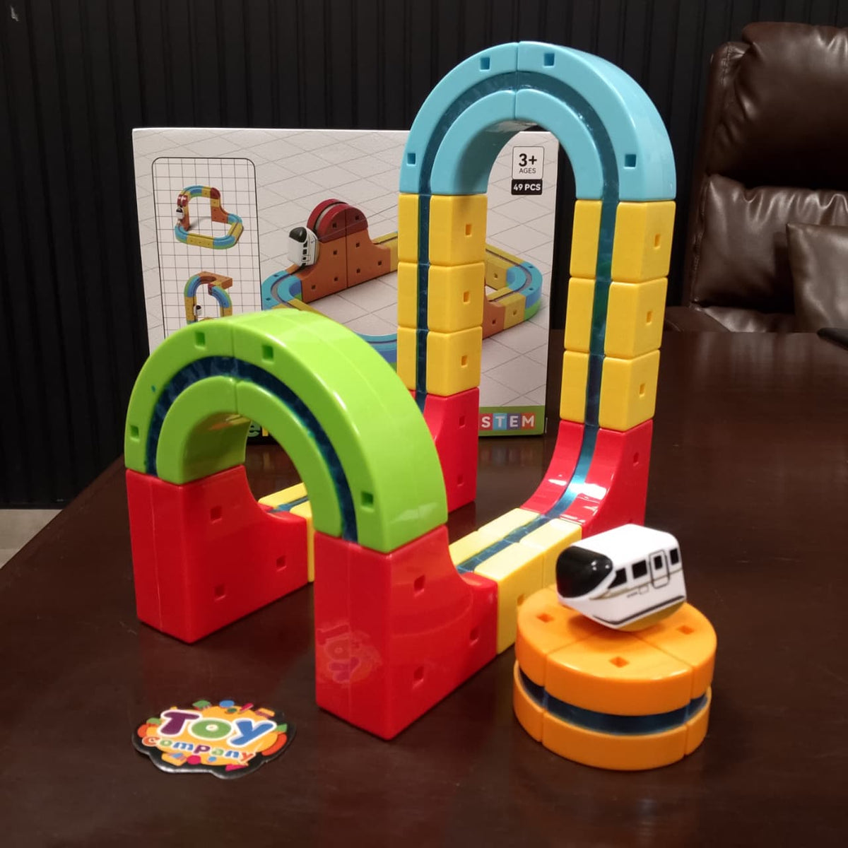 49Pcs DIY Magnetic Levitation Train Track Set