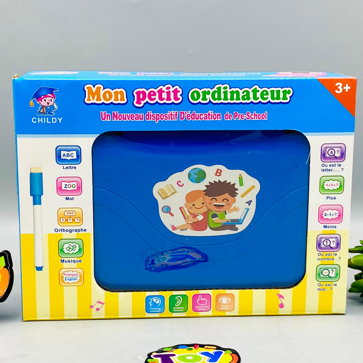 49 Keys Kids Laptop With Display - Blue