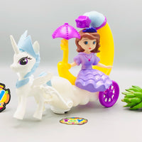 Electric Sofia Moon Carriage Toy With Light & Music
