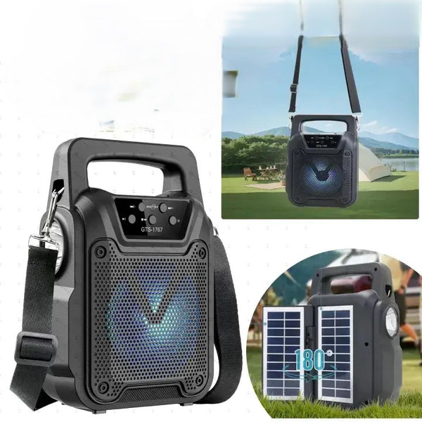 4Inch 2 Solar Panels wireless Speaker 