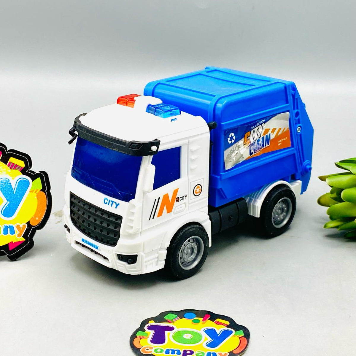 4Pcs Inertial Clean City Themed Vehicles