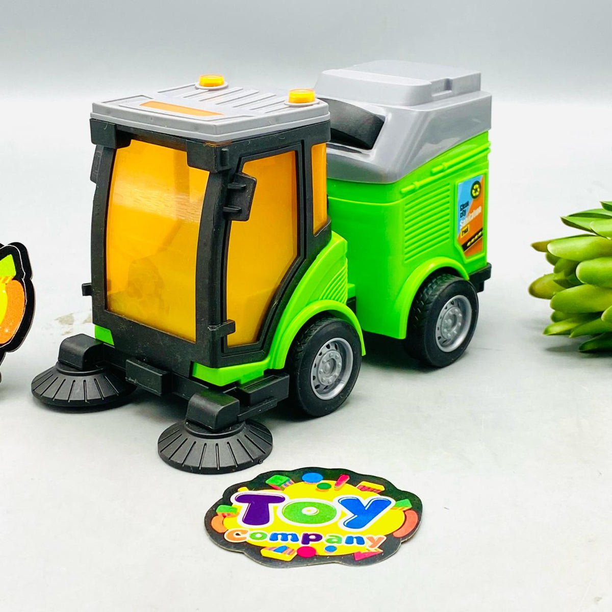 4Pcs Inertial Clean City Themed Vehicles