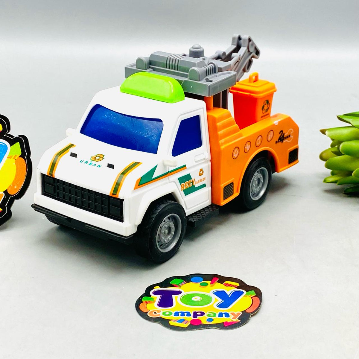 4Pcs Inertial Clean City Themed Vehicles
