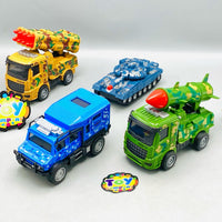 4Pcs Inertial Military Themed Vehicles   