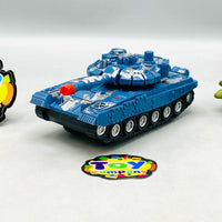 4Pcs Inertial Military Themed Vehicles   